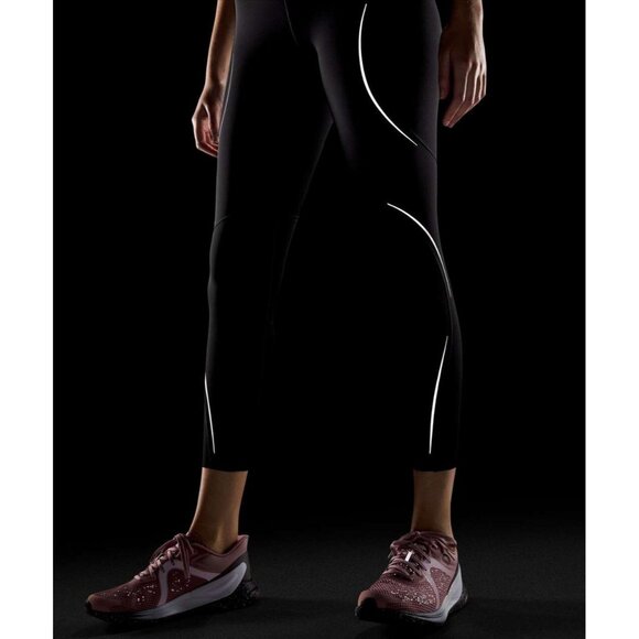 LULULEMON Base Pace 25" Black Nulux High Rise Reflective Leggings, Size 6 - Picture 4 of 16